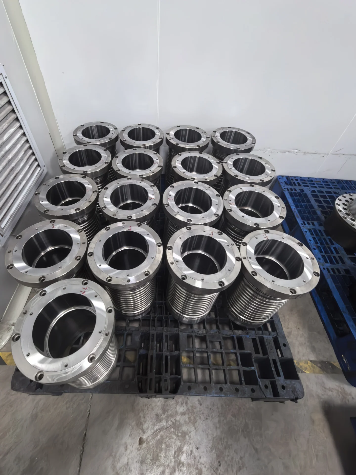 Finished spindle units ready for testing